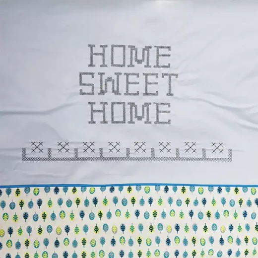 Nova Home Flower Paradise Baby Blanket - 100% Cotton - Blue - Nova Home - Image 2