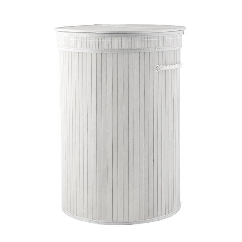 Weva Lorin Foldable Laundry Basket - Round - White - Weva