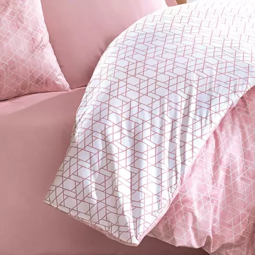 نوفا هوم Best طقم وجه لحاف بتصميم مطبوع - 100% قطن - مجوز & مجوز كبير - 4 قطع - زهري - نوفا هوم - Image 5
