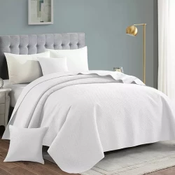 Nova Home Dimension Coverlet - King & Super King - White