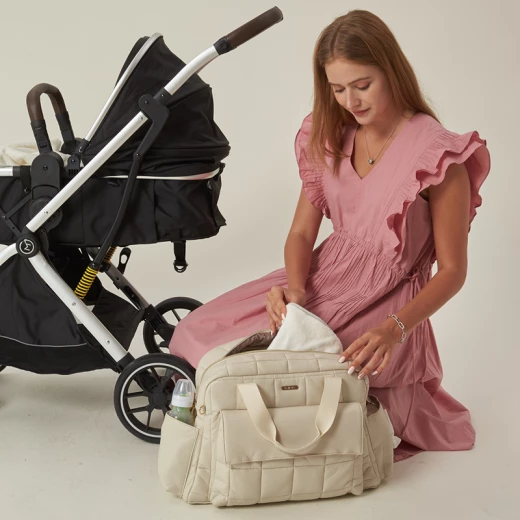 Pelicare Breath Tote Weekend Diaper Bag - Ivory - Pelicare - Image 4