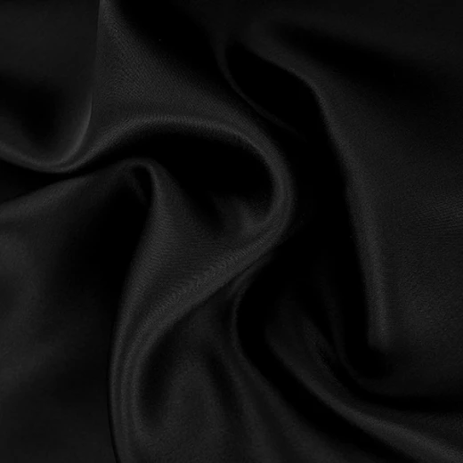 ليلي سيلك "Plain" غطاء وسادة - 100% حرير - 50x75 سم  - أسود - ليلي سيلك - Image 9