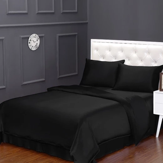Lilysilk Plain Duvet Cover - 260X220 CM - Black - Lilysilk - Image 9