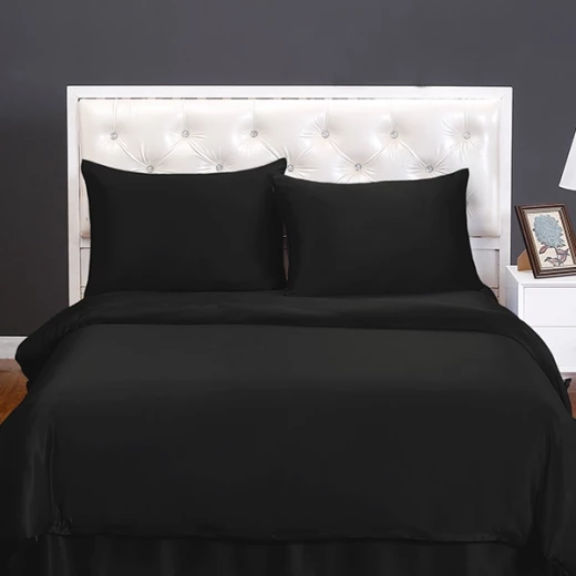 Lilysilk Plain Duvet Cover - 260X220 CM - Black - Lilysilk - Image 8