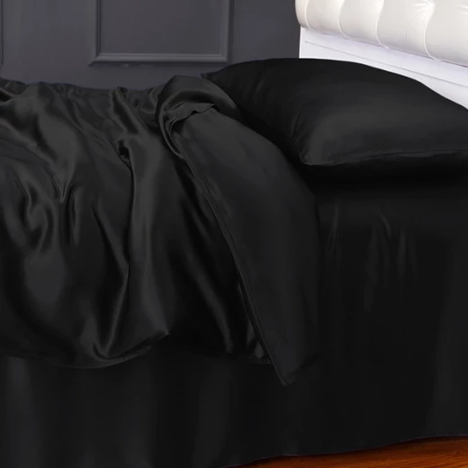 Lilysilk Plain Duvet Cover - 260X220 CM - Black - Lilysilk - Image 6