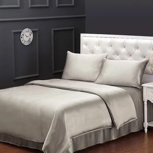 Lilysilk Plain Duvet Cover - 260X220 Cm - Silver - Lilysilk - Image 9