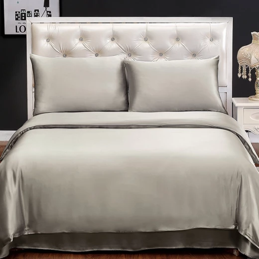 Lilysilk Plain Duvet Cover - 260X220 Cm - Silver - Lilysilk - Image 8