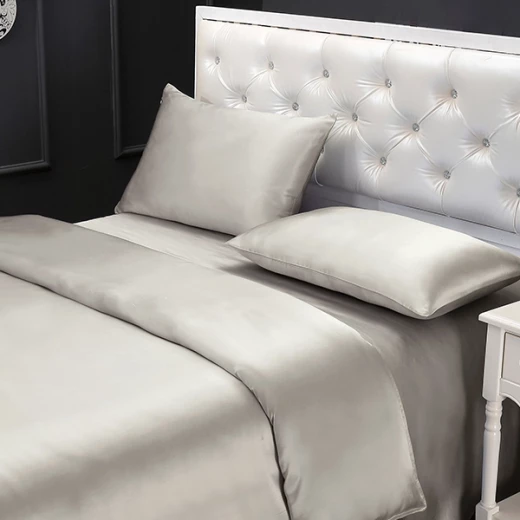 Lilysilk Plain Duvet Cover - 260X220 Cm - Silver - Lilysilk - Image 7