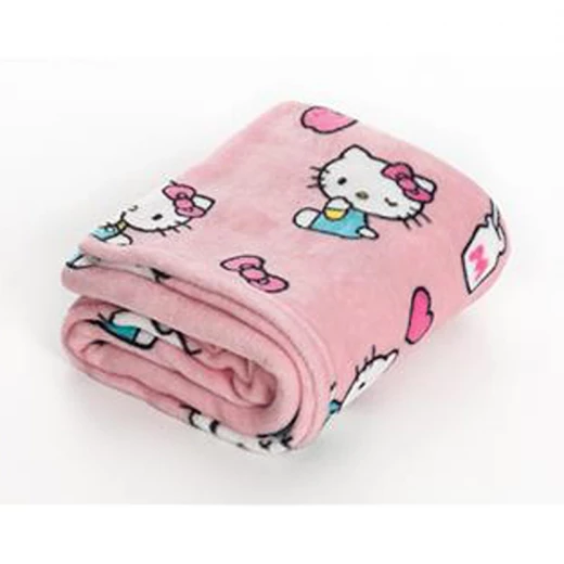 Kanguru Momonga Hello Kitty Kids' Wearable Blanket - 80x90 Cm - Pink - KANGURU - Image 4