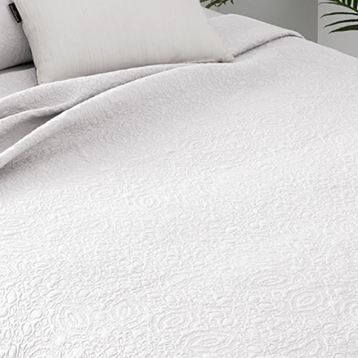 مينترول Bouti Summer Soft Plus طقم لحاف صيفي - مجوز & مجوز كبير - 3 قطع - أبيض - مانتيرول - Image 2