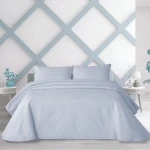 Manterol Bouti Summer Soft Bed Spread Set - 3 Pcs - King & Super King - Blue - MANTEROL
