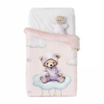 Manterol Baby VIP 537 Velvet Baby Blanket - 110x140 Cm - Pink - MANTEROL