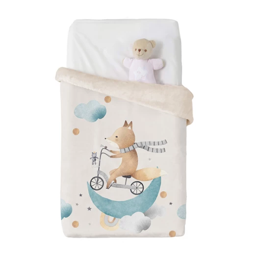 Manterol Baby VIP 538 Velvet Baby Blanket - 75x100 Cm - Beige Manterol Baby VIP 538 Velvet Baby Blanket - 75x100 Cm - Beige