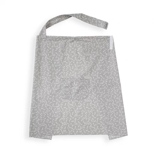 BabyJem Floral Nursing Cover (Grey) – Breathable Breastfeeding Apron with Adjustable Neck Strap and Multi-Purpose Pocket BabyJem Floral Nursing Cover (Grey) – Breathable Breastfeeding Apron with Adjustable Neck Strap and Multi-Purpose Pocket