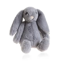 BabyJem Rabbit Sleeping Mate for Newborns – Soft Grey Plush Toy, 30 cm – Baby Comfort Cuddly Toy 0M+