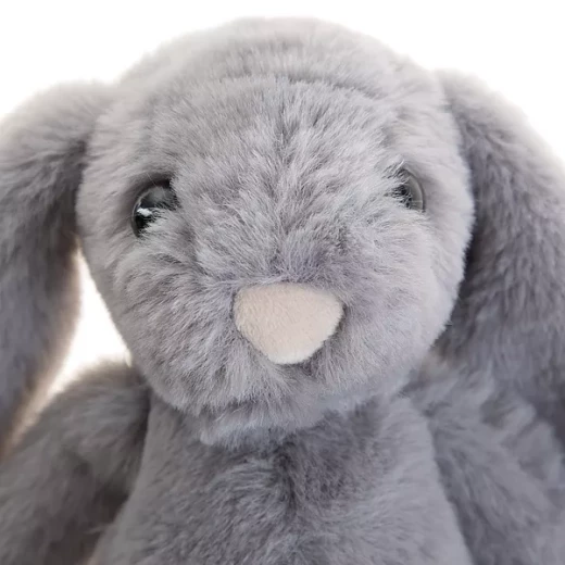 BabyJem Rabbit Sleeping Mate for Newborns – Soft Grey Plush Toy, 30 cm – Baby Comfort Cuddly Toy 0M+ - BabyJem - Image 4