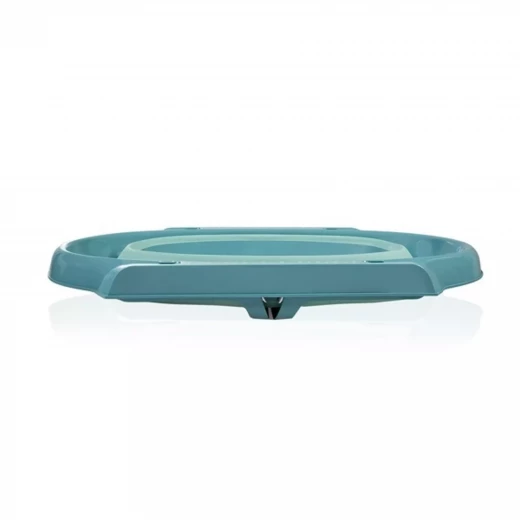 BabyJem Foldable Baby Bath Tub – Turquoise Plastic Bathtub with Non-Slip Base, Hanging Loop & Folding Legs – Space-Saving, Travel-Friendly - BabyJem - Image 7