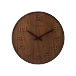 Nextime "Wood Wood" Wall Clock - Medium - Brown - Nextime