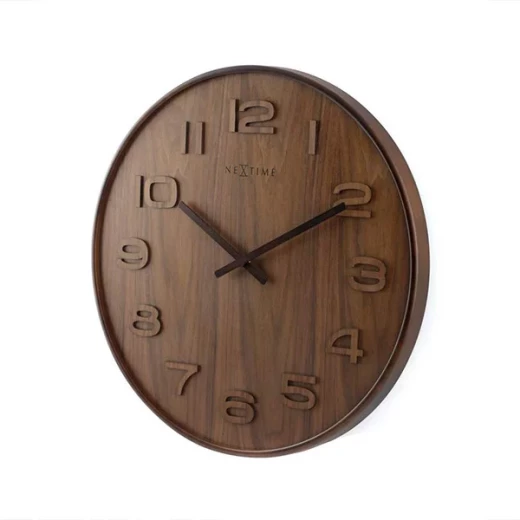 Nextime "Wood Wood" Wall Clock - Medium - Brown - Nextime - Image 2