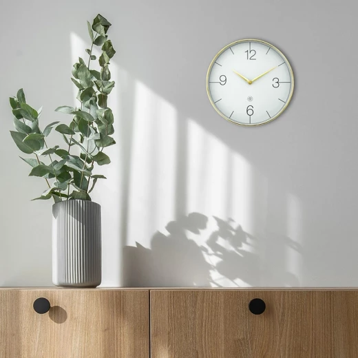 NeXtime Finesse Silent Wall Clock – Large, Gold Frame - Nextime - Image 3