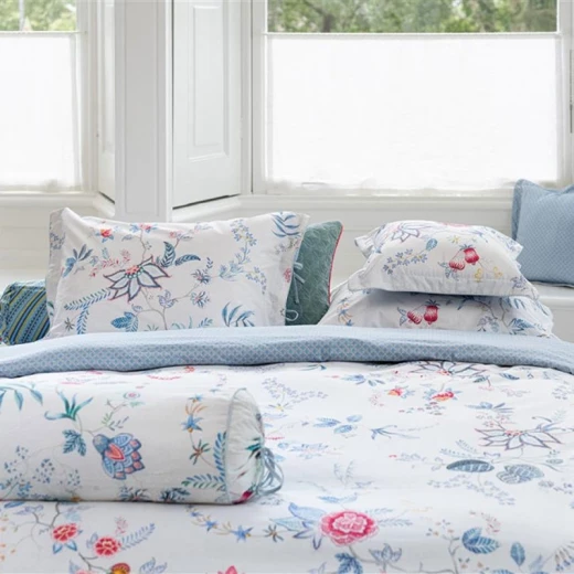 PIP Studio Flower Festival Filled Cushion – 22x70 cm – White - Bedding House - Image 2