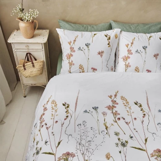 بيدنج هاوس Rustic طقم وجه لحاف - 100% قطن - كوين & مفرد ونص - 3 قطع -  أبيض - بيدنج هاوس - Image 6