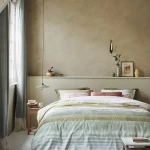 Bedding House Tone Duvet Cover Set - 100% Cotton - Single & Twin - 2 Pcs -  Green - Bedding House