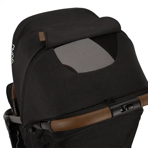 Nuna Trvl LX Stroller (Caviar) – Compact Lightweight Stroller with One-Handed Steering, UPF 50+ Canopy & Carry Bag | Birth to 22.68 kg - Nuna - Image 12