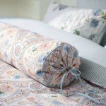 وسادة محشوة من بيدينغ هاوس "Ornamento Ramo" – قطن 100% – 22×70 سم – أبيض - بيدنج هاوس