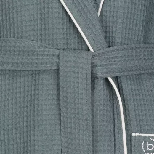 Bugatti Tizian Men's Bathrobe - 100% Cotton - XXL - Grey Flannel - Bugatti - Image 6