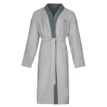 Bugatti Alessandro Men's Bathrobe - 100% Cotton - L - Grey Flannel - Bugatti