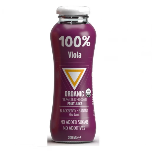 عصير فيولا 100% أورجانيك بلاك بيري و موز و بذور الشيا بدون إضافة سكر و بدون مواد حافظة منتج أورجانيك طبيعي نباتي 100% عصير فيولا 100% أورجانيك بلاك بيري و موز و بذور الشيا بدون إضافة سكر و بدون مواد حافظة منتج أورجانيك طبيعي نباتي 100%