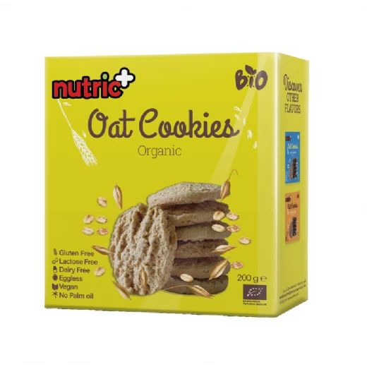 نيوتريك بلس كوكيز الشوفان أورجانيك خالي من الجلوتين نيوتريك بلس كوكيز الشوفان أورجانيك خالي من الجلوتين