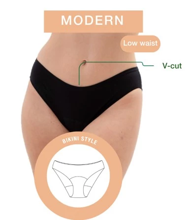 MASMI MODERN MEDIUM MENSTRUAL PANTIES - Masmi Organic Cotton - Image 2