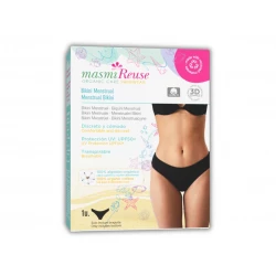 Masmi Menstrual Bikini, Size XS, Reusable Period Swimwear, Leak-Proof Protection Swim Bikini, Comfortable and Breathable Fabric, Suitable for Swimming and Light Flow Protection
