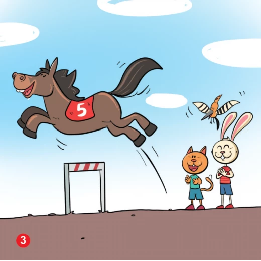 Rabbit And The Ponies Race Arabic Alphabets Book, Letter Ha - Image 3