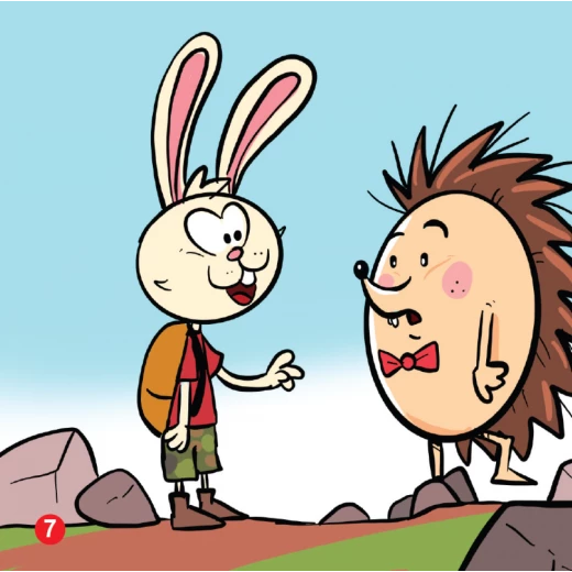 Rabbit And Urchin Arabic Alphabets Book, Letter Qaf - Image 3