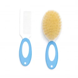 aBaby Natural Wool Baby Brush & Comb Set – Ultra Soft Hair Care for Newborns (0+)