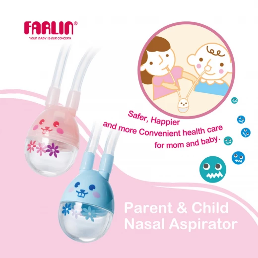 Farlin, Parent & Child Nasal Aspirator, Blue, 0+ - Farlin - Image 2