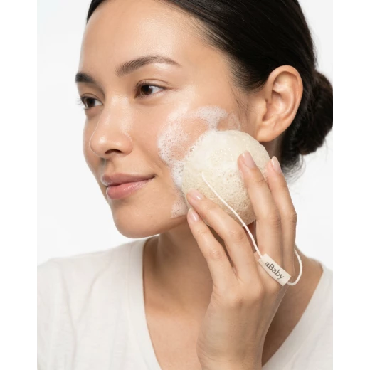 aBaby Natural Konjac Sponge 100% Plant-Based – Antibacterial Cleansing Sponge for Newborn & Sensitive Skin – Gentle Exfoliation & Hydration – 1 Piece aBaby Natural Konjac Sponge 100% Plant-Based – Antibacterial Cleansing Sponge for Newborn & Sensitive Skin – Gentle Exfoliation & Hydration – 1 Piece