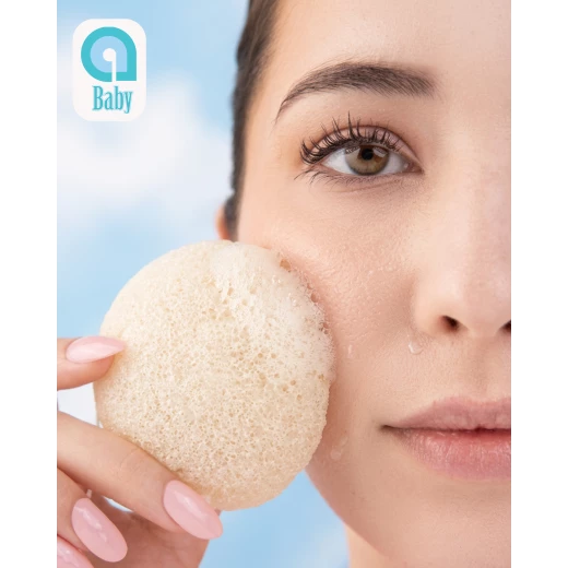 aBaby Natural Konjac Sponge 100% Plant-Based – Antibacterial Cleansing Sponge for Newborn & Sensitive Skin – Gentle Exfoliation & Hydration – 1 Piece - aBaby - Image 10