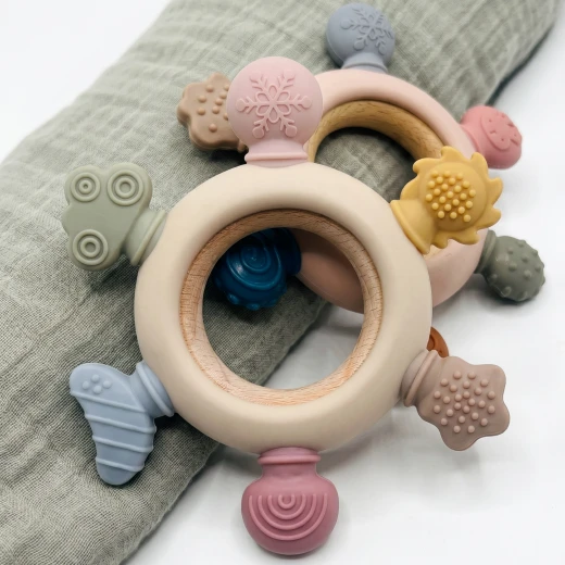 aBaby Silicone Carrot Teether Easy Grip Textured Baby Teething Toy 4 Months Plus - aBaby - Image 2