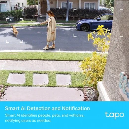 نظام كاميرا المراقبة الخارجية اللاسلكية TP-Link Tapo بدقة 2K QHD – بطارية تدوم حتى 180 يومًا، رؤية ليلية ملونة بتقنية مستشعر Starlight، كشف الحركة والأشخاص والحيوانات الأليفة والمركبات، متوافق مع Alexa وGoogle Home (طراز Tapo C420S2) - تي بي لينك - Image 4