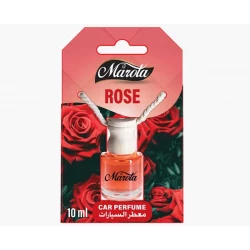 معطر سيارة ماروتا برائحة الورد الطبيعي سعة 8 مل - فواحة زجاجية أنيقة برباط تعليق، عطر زهري ناعم ومركز يدوم طويلاً لإضفاء لمسة من الرقي