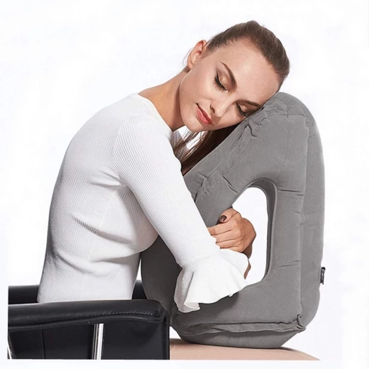 Travel Kit Face Pillow , Travel Kit, Black, V1 - Travel Kit - Image 2