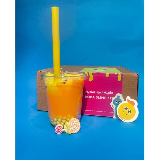 MamaSima Boba Slime Kit, DIY Sensory Slime Set with Boba Beads, Charms, Glitter, and Boba Cup, Fun, Creative Gift for Kids - Mamasima - Image 3