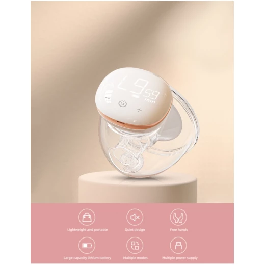 Youha wearable breast pump, 6 insert sizes available to fitment the size of the breast nipple capacity 240ml - youha - Image 6