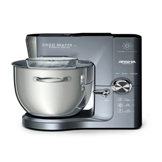 Arshia Planetary Stand Mixer 10 Liter , 2200w , 8 step speed for the best mixing performance , Accessories :Whisk, Beater, Dough Hook Arshia Planetary Stand Mixer 10 Liter , 2200w , 8 step speed for the best mixing performance , Accessories :Whisk, Beater, Dough Hook