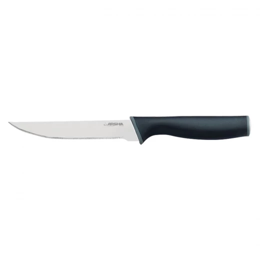 arshia single 4.5-inch stainless steel steak knife with serrated edge – precision slicing for meats, ergonomic handle, rust-resistant, perfect for elegant table settings arshia single 4.5-inch stainless steel steak knife with serrated edge – precision slicing for meats, ergonomic handle, rust-resistant, perfect for elegant table settings
