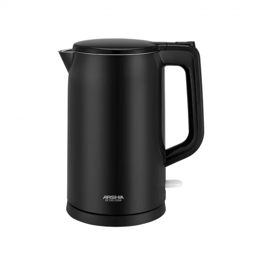 Arshia Electric Kettle – 1.7L Capacity – 1800W Power – Fast Boiling – Elegant Black Design – Auto Shut-Off & 360° Rotating Base for Safety and Ease of Use Arshia Electric Kettle – 1.7L Capacity – 1800W Power – Fast Boiling – Elegant Black Design – Auto Shut-Off & 360° Rotating Base for Safety and Ease of Use